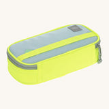 Lassig spacy neon yellow pencil case with light grey trim available at Babipur. Features a matching grey zip fastener.