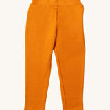 Little Green Radicals Waffle Leggings - Golden Ochre available at Babipur. A yellow GOTS organic cotton leggings with an elasticated waistband and waffle texture fabric