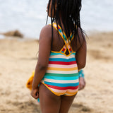 Maillot de bain Little Green Radicals - Rayures arc-en-ciel