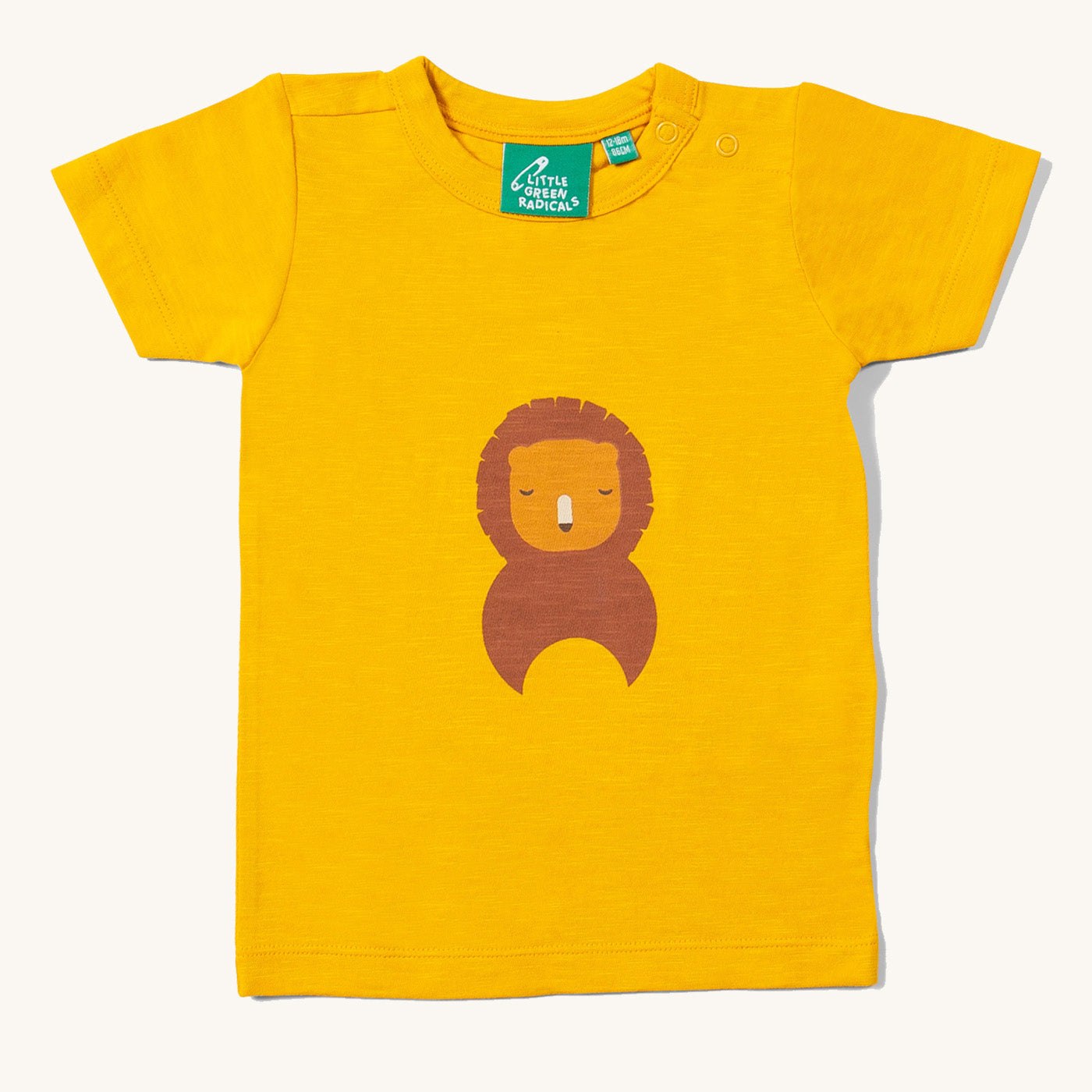 Little Green Radicals Children's Golden Lion Short Sleeve T-Shirt