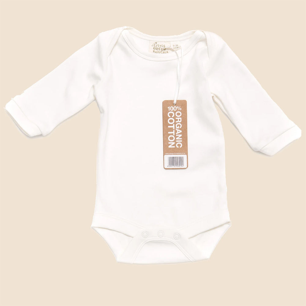 LGR Natural Long Sleeve Baby Body Single – Babipur