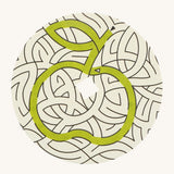 The 'maze' design cardboard panel to go on the Mader spinning top