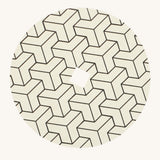 The DIY '3D' design cardboard panel to go on the Mader wooden spinning top.