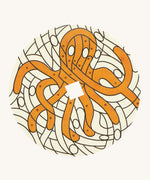 The 'paint by dots' design cardboard panel to go on the Mader wooden spinning top.