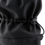 A close up of the Mamalila  baby allrounder winter booties in black available at Babipur showing the toggle detail