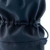 A close up of the Mamalila  baby allrounder winter booties in navy blue available at Babipur showing the toggle detail