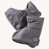 The Mamalila babywearing winter baby booties in grey
