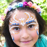 Close up of a young girls face