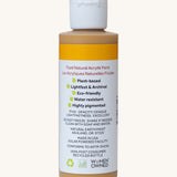 back view of the Natural Earth Paint brilliant yellow acrylic paint bottle