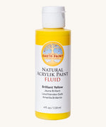 Natural Earth Paint brilliant yellow acrylic paint in a 118ml bottle