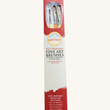 Natural Earth Paint 4 Eco-Friendly Fine Art Brushes in the packet.