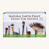 Front view of the box for the Natural Earth Paint gesso for artists set.