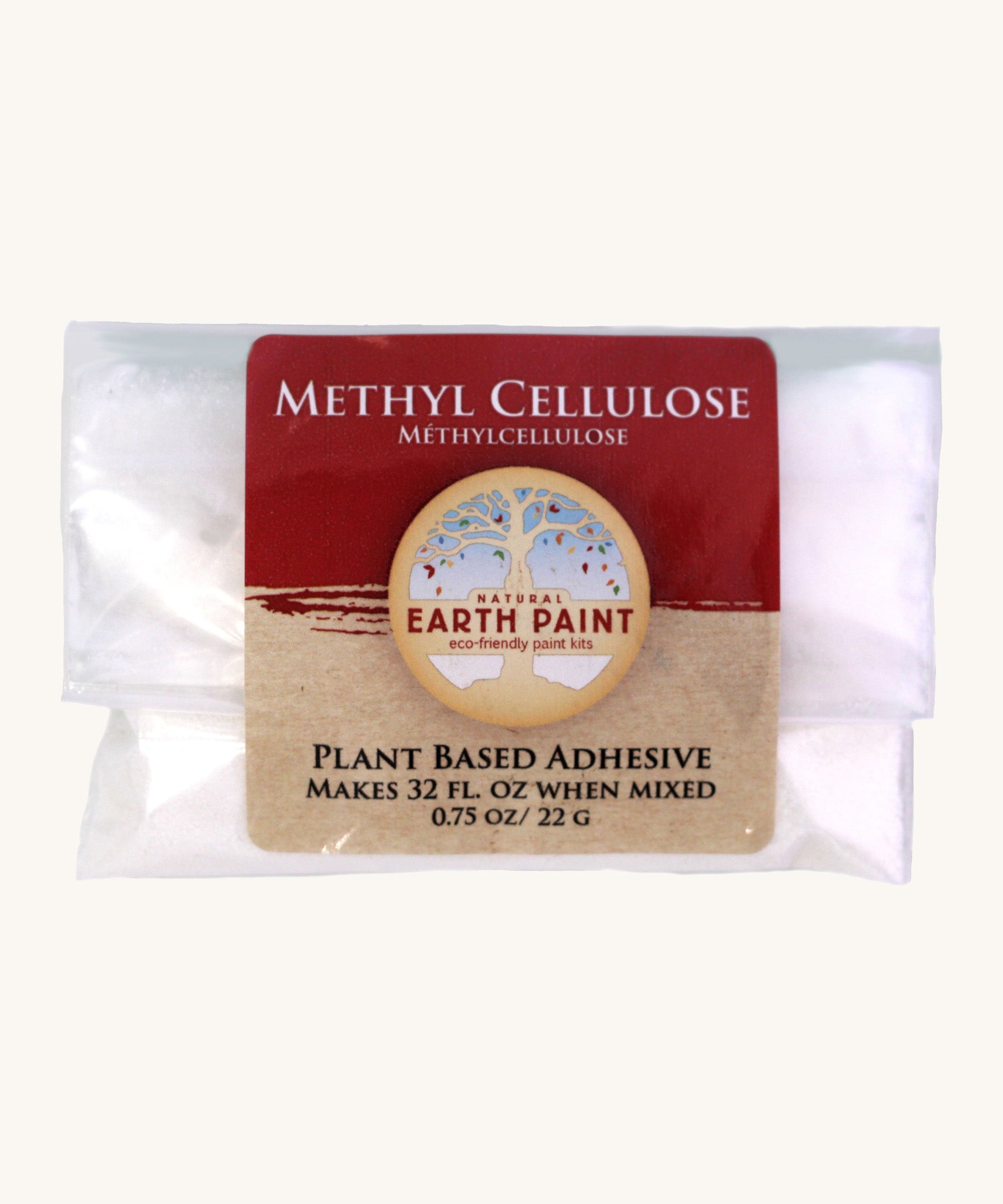 A 22g bag of Earth Paint methyl cellulose for bookbinding