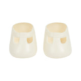 Olli Ella dinkum doll accessory shoes in cream on a white background