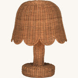 An Olli Ella Rattan Petal Lamp in the Natural colourway.