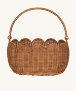 Olli Ella Petal Basket in Natural Rattan.