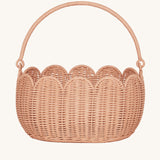 Olli Ella Petal Basket in Seashell Pink