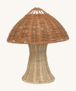 Olli Ella Natural Rattan Mushroom Lamp.