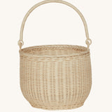 Olli Ella Large Straw Rattan Gathering basket.