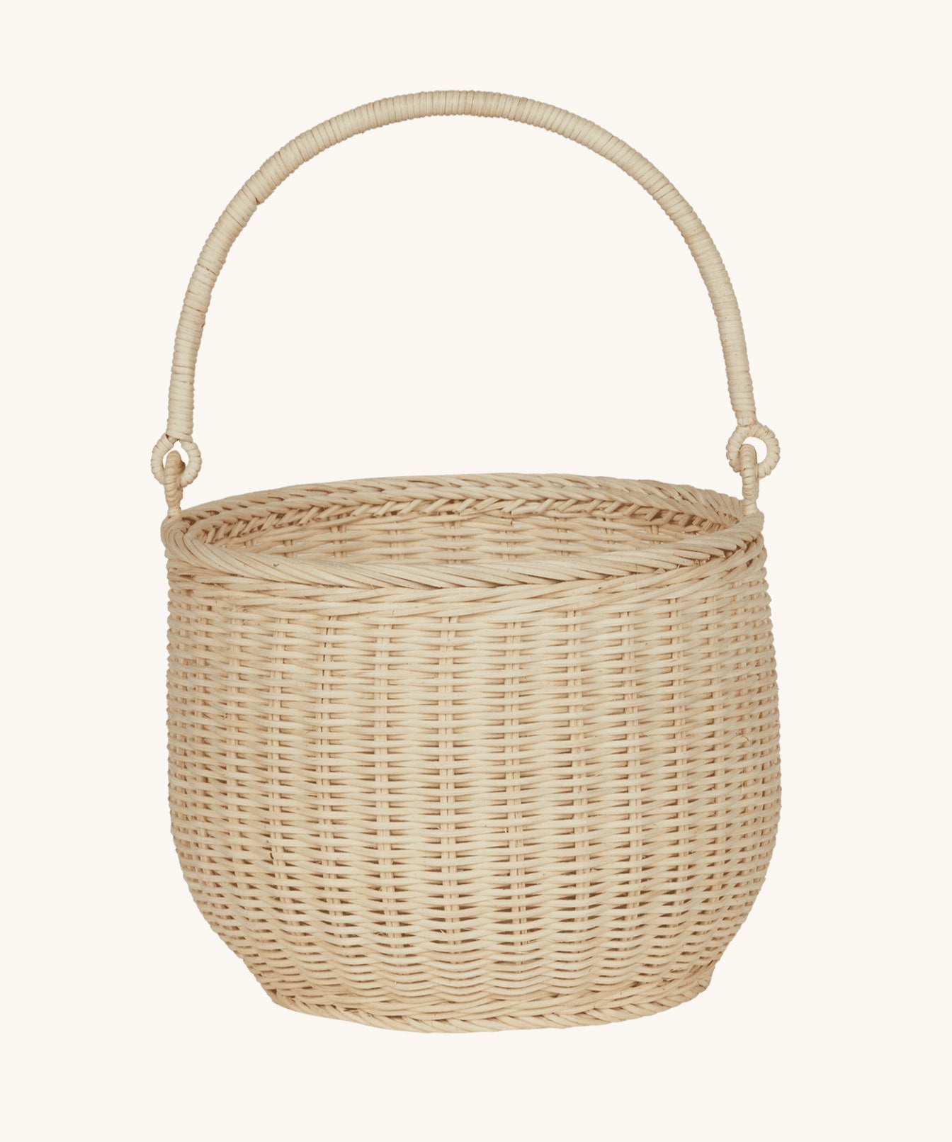 Olli Ella Large Straw Rattan Gathering basket.