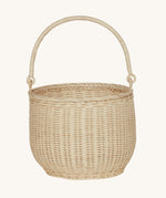 Olli Ella Large Straw Rattan Gathering basket.