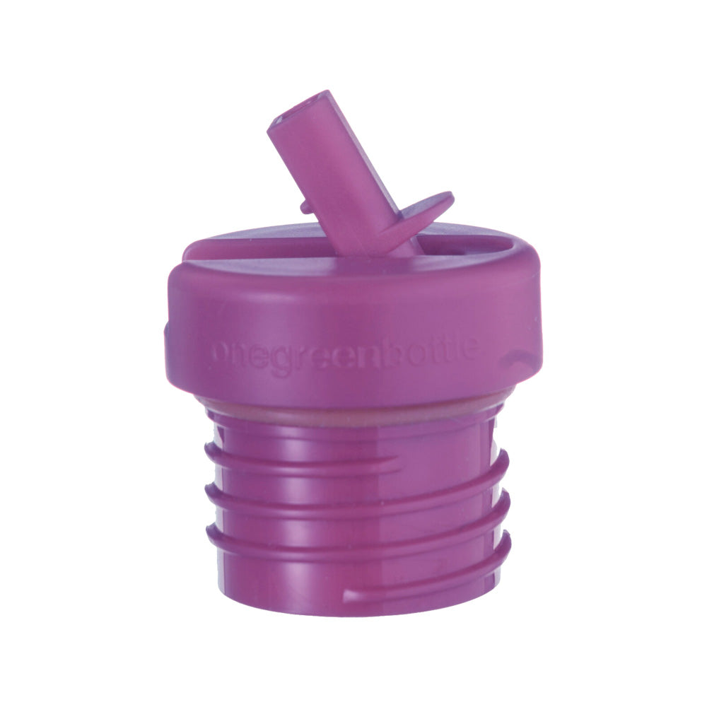 A One Green Bottle Classic Sports straw cap in a bright magenta pink colour.