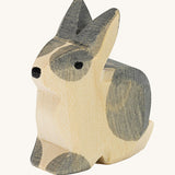 Ostheimer Black and White Sitting Rabbit toy figure on a plain background.