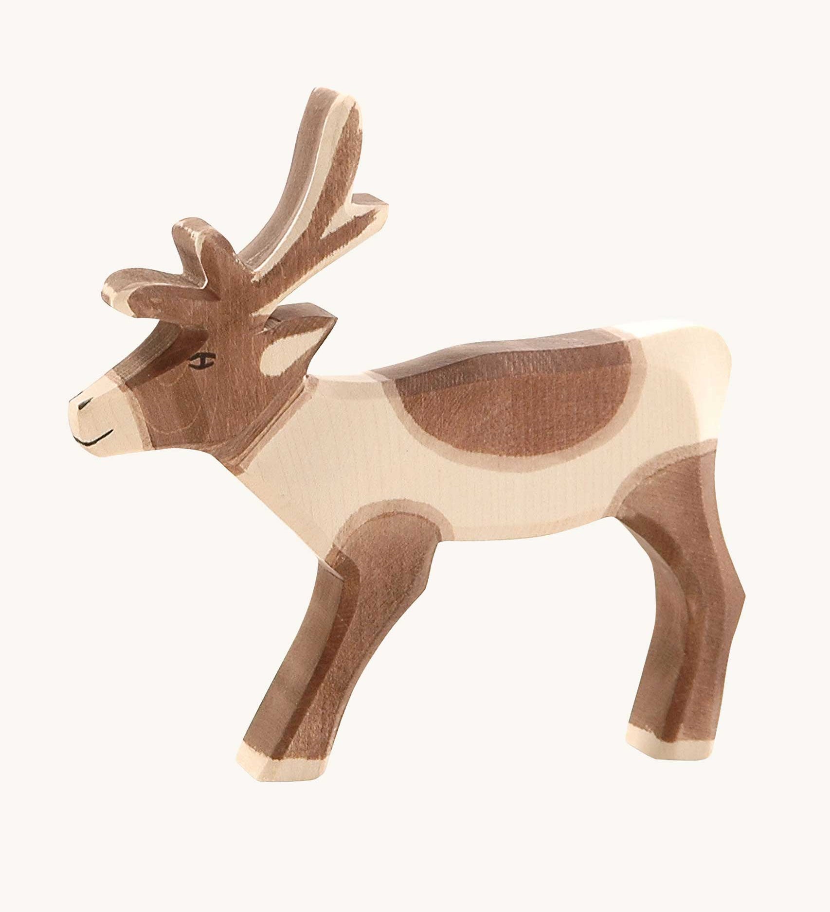 An Ostheimer wooden Reindeer toy figure.