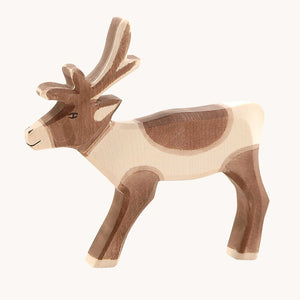 An Ostheimer wooden Reindeer toy figure.
