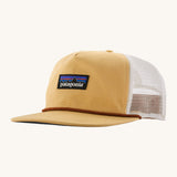 Patagonia airfarer cap in a beeswax colour on a cream background