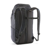 The back of The Patagonia Black Hole Pack 32 litre capacity backpack in smolder slate-blue