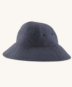 The Patagonia Kid's Trim Brim Sun Hat in a Smolder Blue colour.