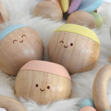Plan Toys Pastel Sensory Tumbling surrounded by other toys from the Plan Toys pastel baby collection.