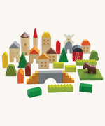 The PlanToys Countryside Blocks Set on a plain background.
