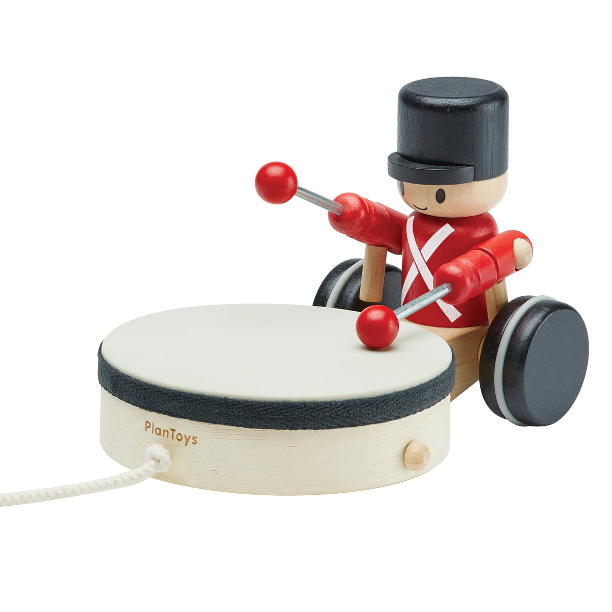 PlanToys Pull Along Musical Drummer – Babipur - Main Image