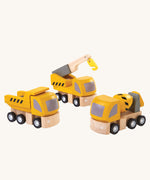 The PlanToys PlanWorld Highway Maintenance vehicles on a plain background.