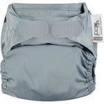 The Close Pop-In reusable cloth nappy with adjustable velcro, in cool slate grey
