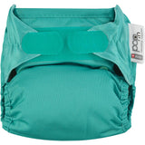 The Close Pop-In reusable cloth nappy with adjustable velcro, in jungle teal