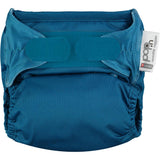 The Close Pop-In reusable cloth nappy with adjustable velcro, in Peacock blue