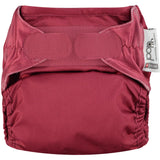 The Close Pop-In reusable cloth nappy with adjustable velcro, in Raspberry pink