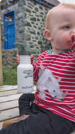 montage of babies and children using the klean kanteen flip cap bottles