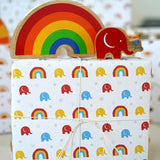 Babipur Rainbow Elephant Gift Wrap