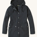 The Rapanui fleece lined raincoat jacket for women in lack