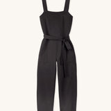 The Rapanui organic cotton jumpsuit for women, in black