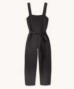 The Rapanui organic cotton jumpsuit for women, in black