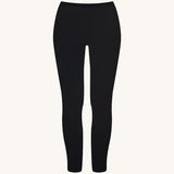 Rapanui Women's Plain Black Organic Cotton Leggings.
