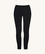 Rapanui Women's Plain Black Organic Cotton Leggings.