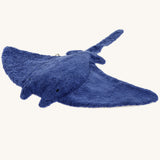 Senger Large Cuddly Manta Ray - Blue