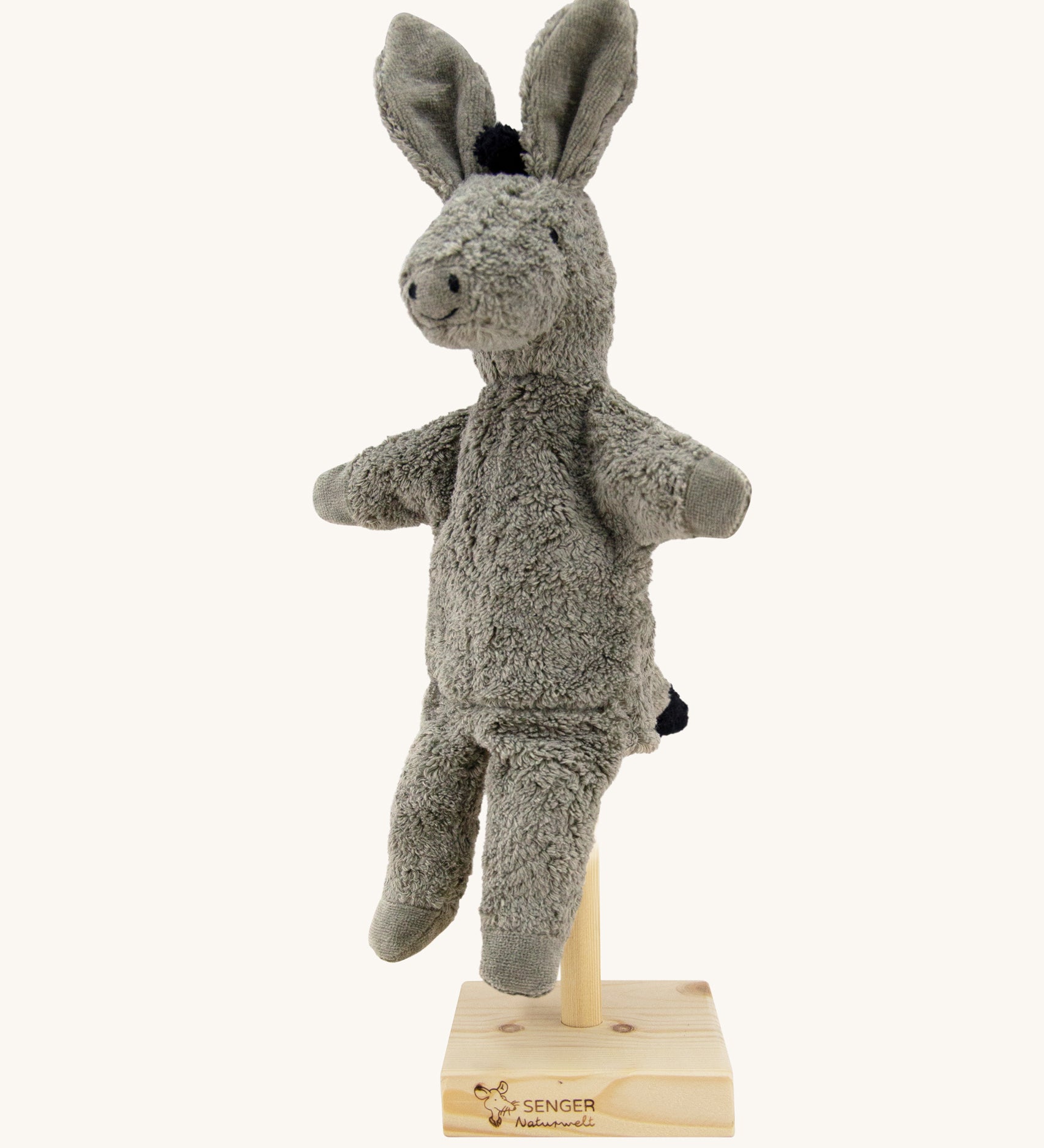 Senger Grey Donkey Hand Puppet.