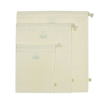 A Slice Of Green Organic Cotton Produce Bag Variety Pack - Set of 3 sizes